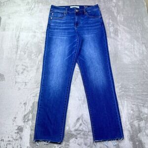Liverpool Los Angeles Girlfriend Jeans Eco Logical Blue Raw Hem Sz 8/29 Grunge‎